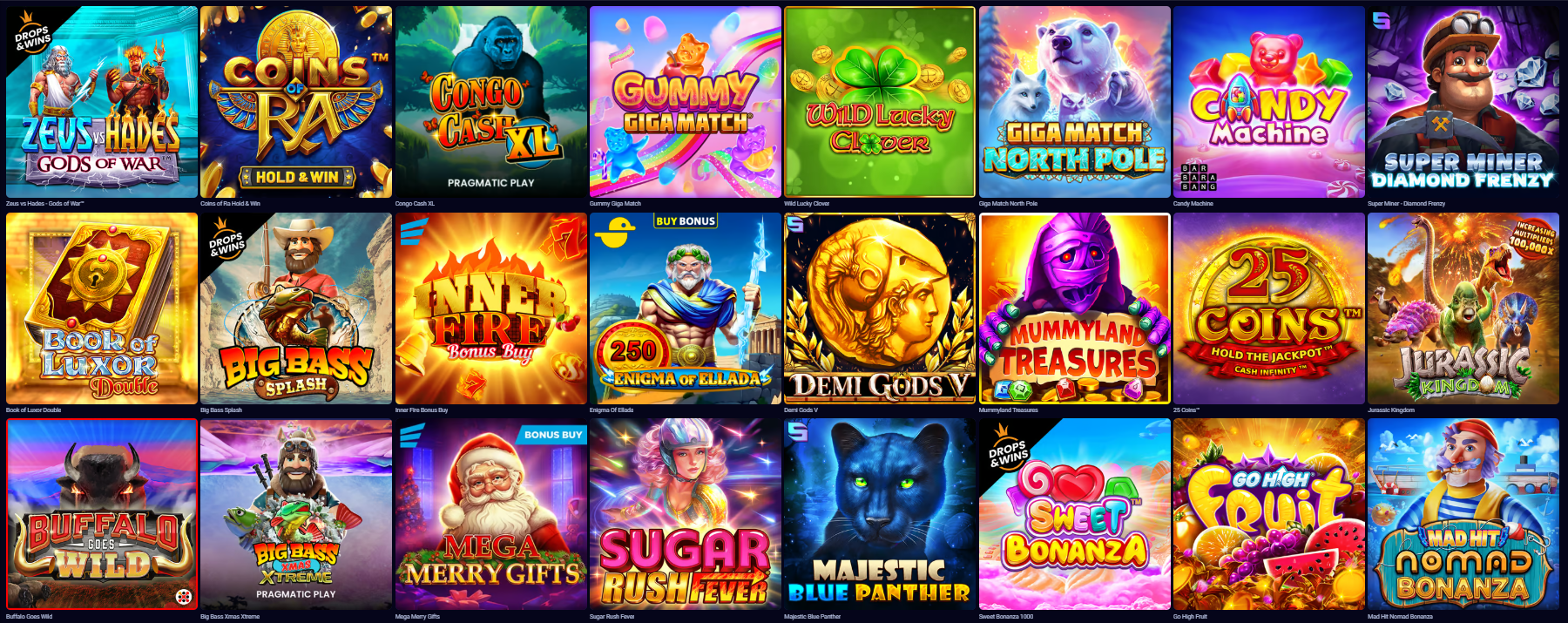 Nomad Casino All Games